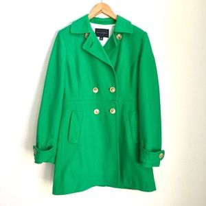 Banana Republic Women's Green Pea Coat
